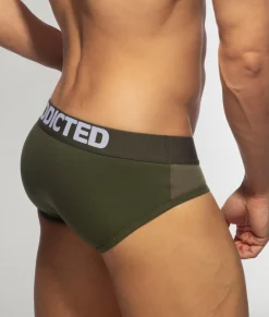 Briefs<Addicted Flame Cotton Basic Brief Khaky