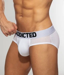 Briefs<Addicted Mesh-Combi Cotton Brief