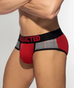 Briefs<Addicted Scottish Combi Brief Red