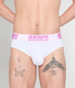 Briefs<Babes Men's Brief White