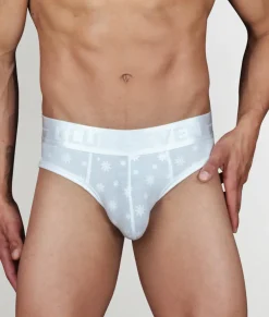 Briefs<Club Seven Limited Edition Snowflake LUXE Brief White Snowflake
