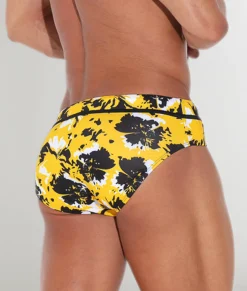 Briefs<CODE 22 Lekeito Swim Brief Yellow