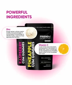 Play|Supplements<Friend of Dorothy Pineapple Cum Gummies - 60 Gummies