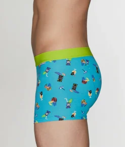 Trunks<Happy Socks Tiki Soda Trunk Blue Tiki Soda