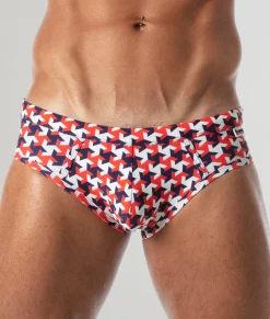 Briefs<Leader Hamptons Swim Brief Red
