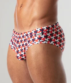 Briefs<Leader Hamptons Swim Brief Red