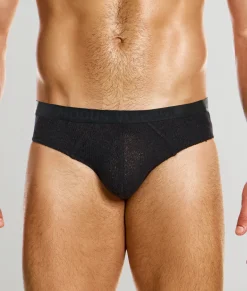Briefs<Modus Vivendi Purled Classic Brief Black