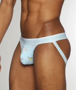 Jockstraps<Parke u0026 Ronen Parke & Ronen Bird Song Jockstrap Bird Song Blue