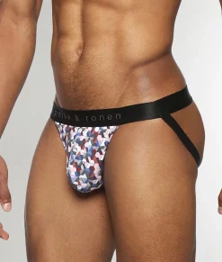 Jockstraps<Parke u0026 Ronen Parke & Ronen Honey Comb Printed Jockstrap