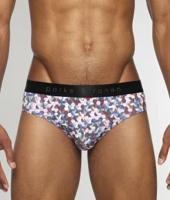 Briefs<Parke u0026 Ronen Parke & Ronen Honey Comb Printed Low Rise Brief