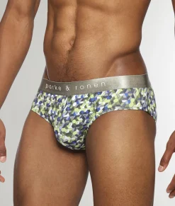 Briefs<Parke u0026 Ronen Parke & Ronen Honey Comb Printed Low Rise Brief
