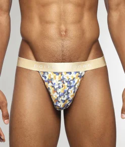 Thongs<Parke u0026 Ronen Parke & Ronen Honey Comb Printed Thong