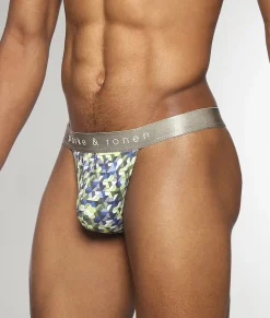 Thongs<Parke u0026 Ronen Parke & Ronen Honey Comb Printed Thong