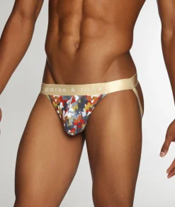 Jockstraps<Parke u0026 Ronen Parke & Ronen Printed Low-Rise Jockstrap
