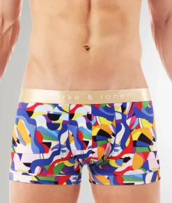 Trunks<Parke u0026 Ronen Parke & Ronen Printed Low-Rise Trunk