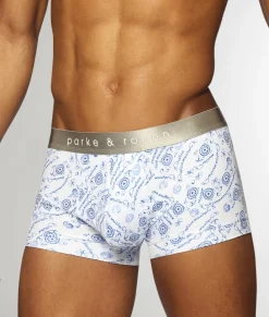 Trunks<Parke u0026 Ronen Parke & Ronen Printed Low-Rise Trunk