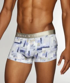 Trunks<Parke u0026 Ronen Parke & Ronen Printed Low-Rise Trunk