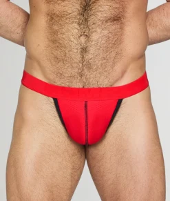 Thongs<PUMP! Actinium Thong Red/Black