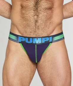 Thongs<PUMP! Kripton Thong Deep Purple/Green