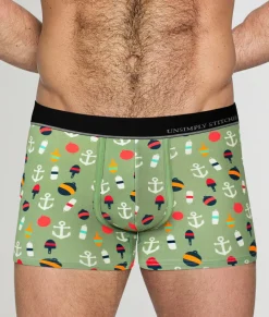 Trunks<Unsimply Stitched Anchor Away Trunk Light Green