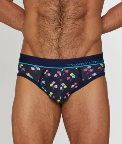 Briefs<Unsimply Stitched Floral Brief Navy