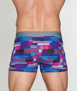 Trunks<Unsimply Stitched Hatch Stripe Trunk Blue