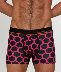 Trunks<Unsimply Stitched Hive Trunk Black Pink