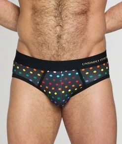Briefs<Unsimply Stitched Pride Polka Dot Brief