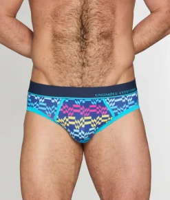 Briefs<Unsimply Stitched Retro Stripe Brief Retro Stripe Blue