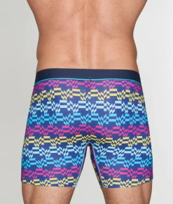 Boxer Briefs<Unsimply Stitched Retro Stripe Boxer Brief Blue