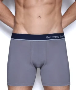 Boxer Briefs<Unsimply Stitched Solid Grey Boxer Brief