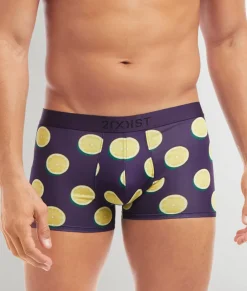 Trunks<2(X)IST Sliq Trunk Lemons Purple Plumeria